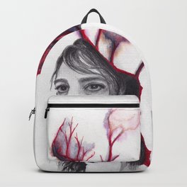 Me and the Devil Backpack | Painting, Upyro, Ink, Graphite, Devil, Dark, Rojo, Red 