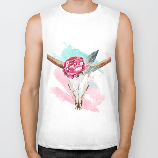 Animal Skull 05 Biker Tank
