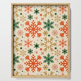Snowflake Collection – Retro Palette Serving Tray
