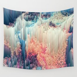 Fairyland - Abstract Glitchy Pixel Art Wall Tapestry