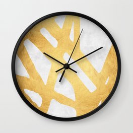 Modern pattern with gold I Wall Clock