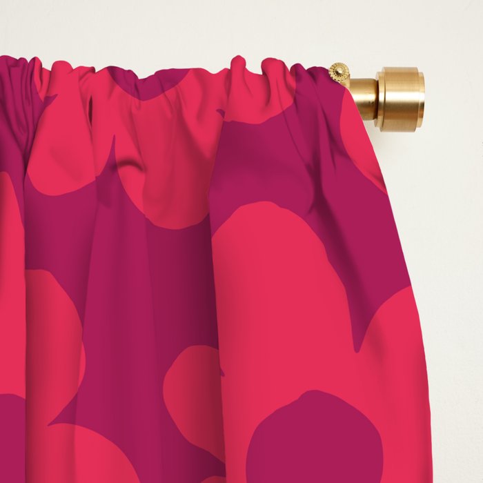 Retro Floral Pattern Pink & Magenta