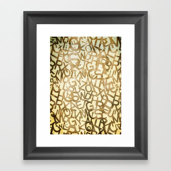 Din pattern Framed Art Print