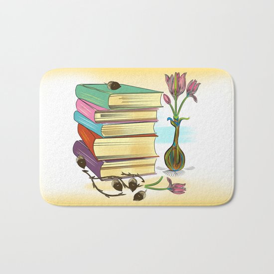 Books Bath Mat