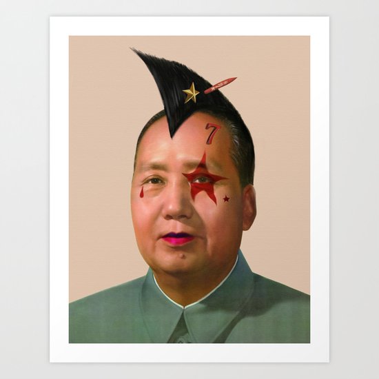 Rocky Rock Mao Art Print