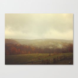 Misty Fall in Vermont Canvas Print