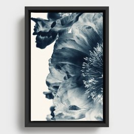 Blue Paeonia #6 Framed Canvas