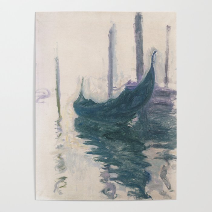 Claude Monet - Gondola in Venice Poster