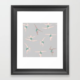 The gymnasts Framed Art Print