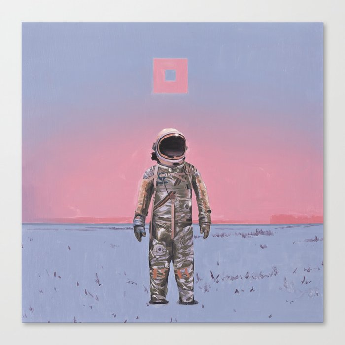 pink square Canvas Print