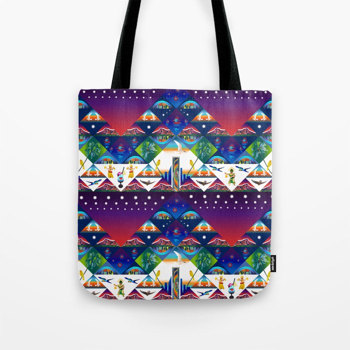 Vacation in Hawaii, Tropical sunset Tote Bag
