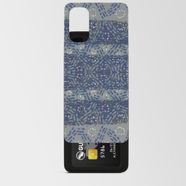 Impressionism blue dabs pattern Android Card Case
