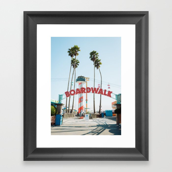 Boardwalk, Santa Cruz 01 Framed Art Print