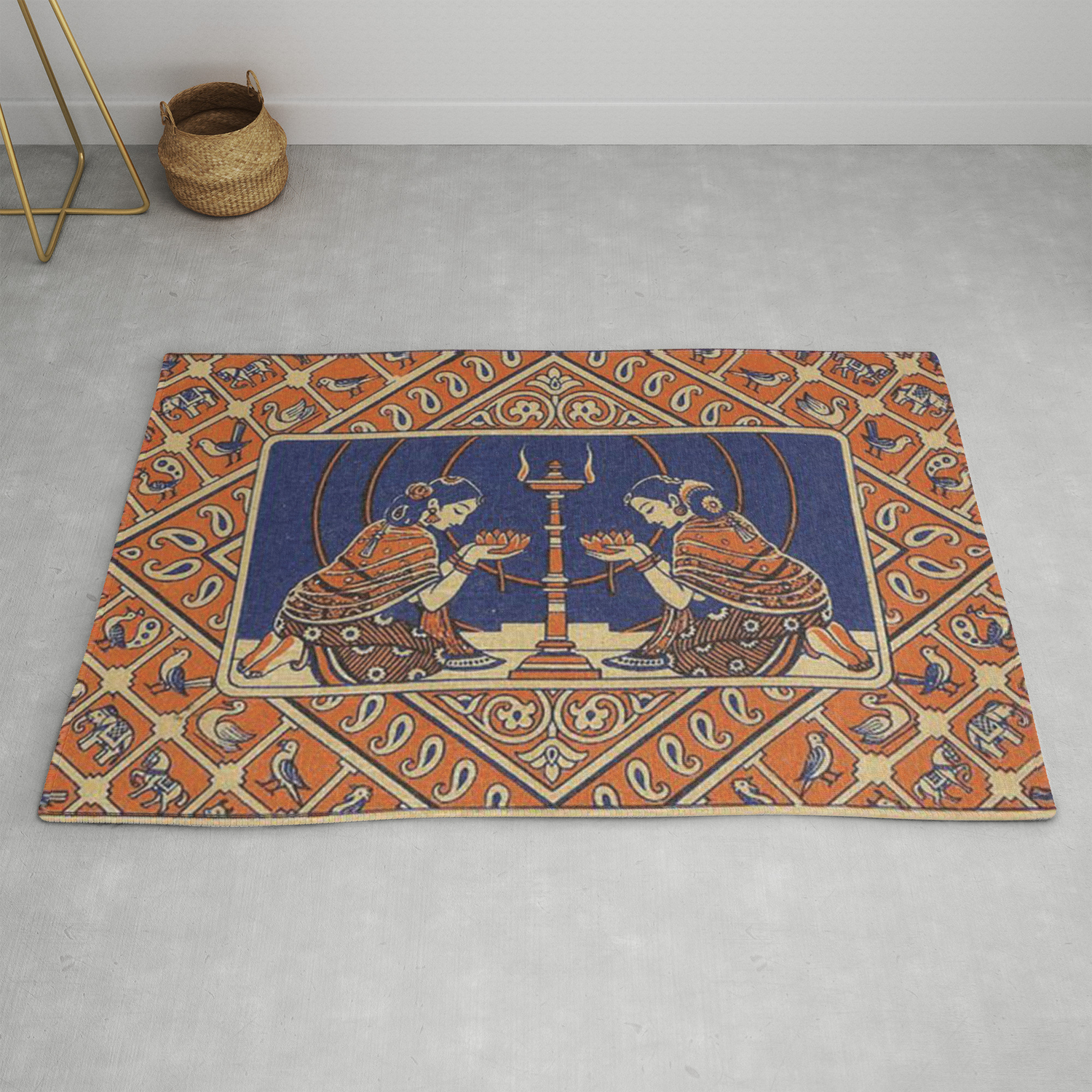 Hindu Prayer Rug By Jamesmichals Society6