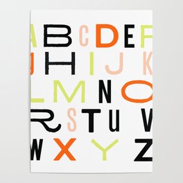 Eclectic Alphabet Poster