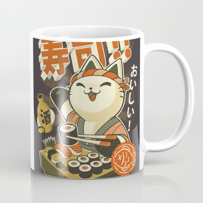 Cat Sushi Coffee Mug