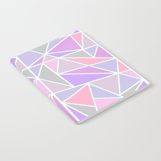 Pastel Shards Geometric Pattern Notebook