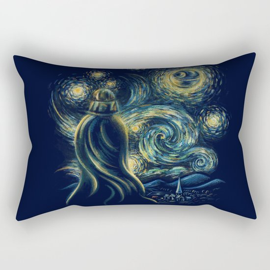 Death Starry Night Rectangular Pillow