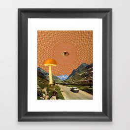 Mushroom day Framed Art Print
