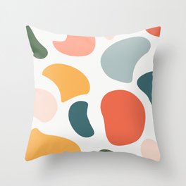 Colorful Moo Throw Pillow