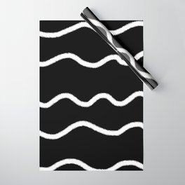 Black and white curves Wrapping Paper