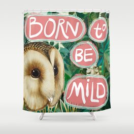 Introverted Owl Shower Curtain