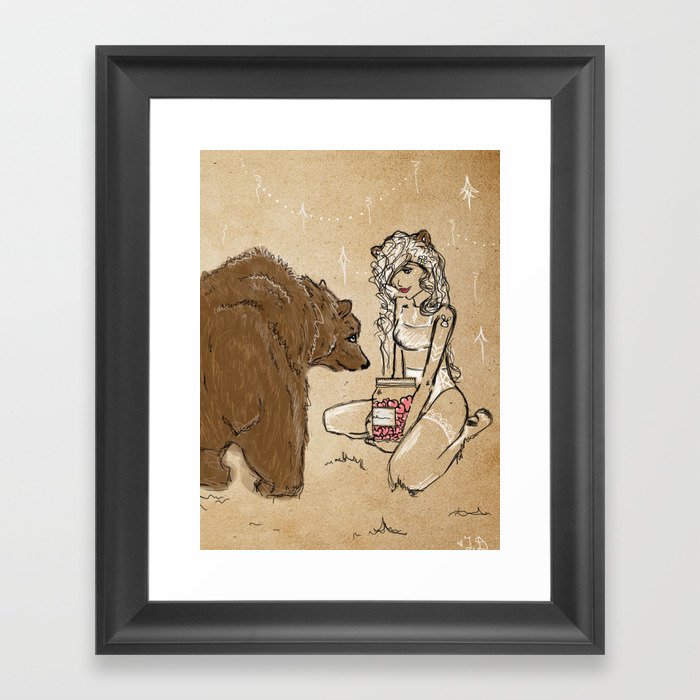 Bear cubs Framed Art Print