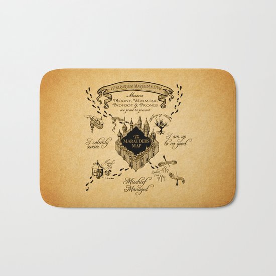Marauders Map Bath Mat