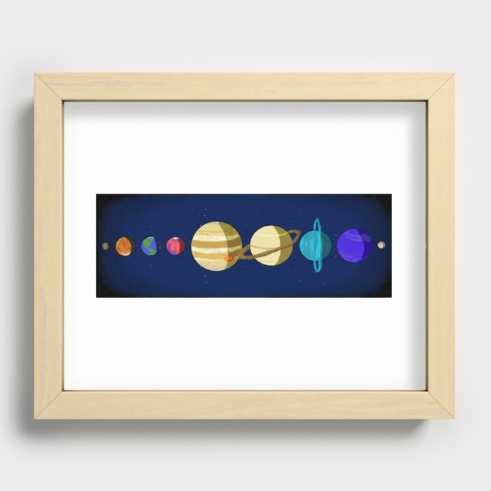 Space Recessed Framed Print