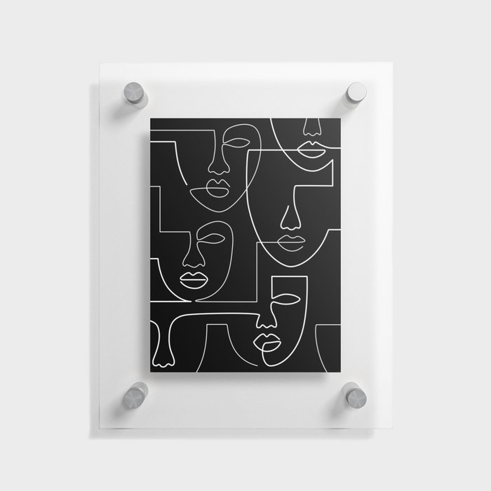 Face Forms Floating Acrylic Print