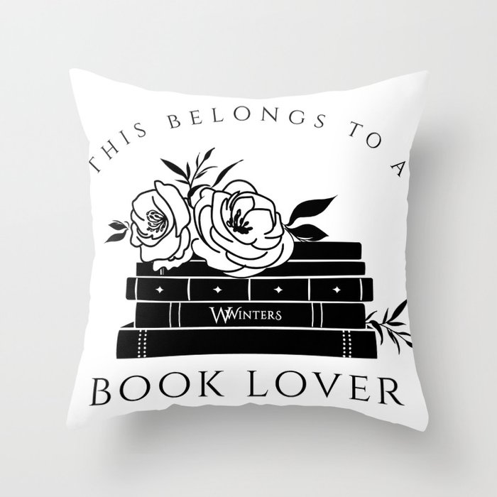 this belongs to a book lover Throw Pillow