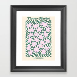 flower market / psychedelic Framed Art Print