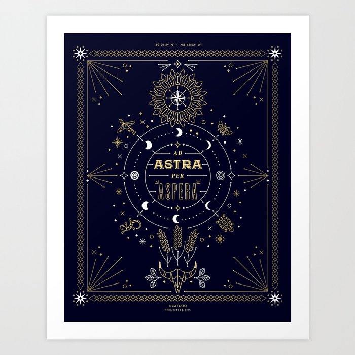 Ad Astra Per Aspera Art Print