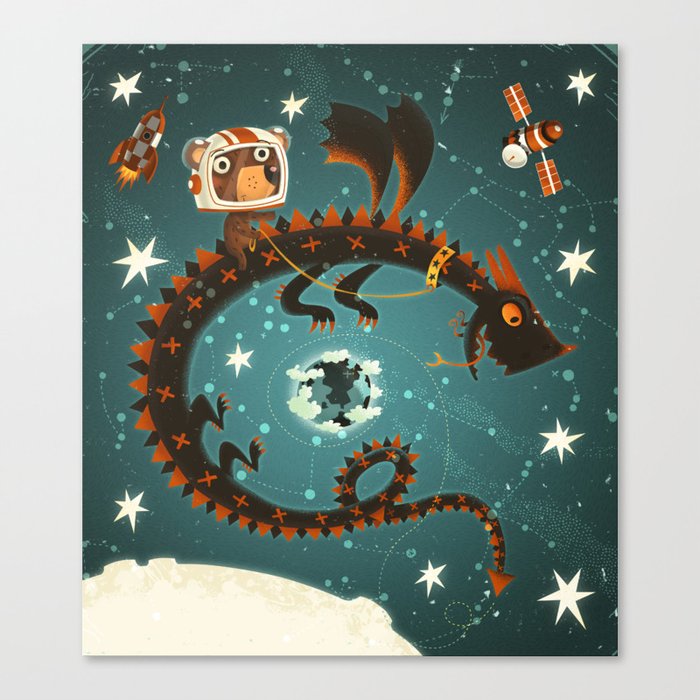 Space Dragon Canvas Print