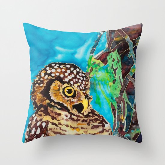 Northern Hawk Owl Throw Pillow