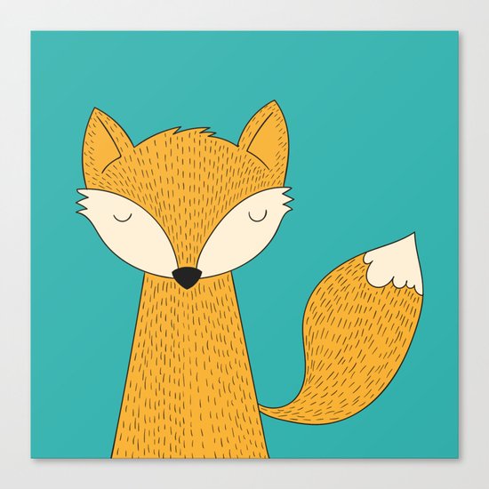 The Fox is back Canvas Print