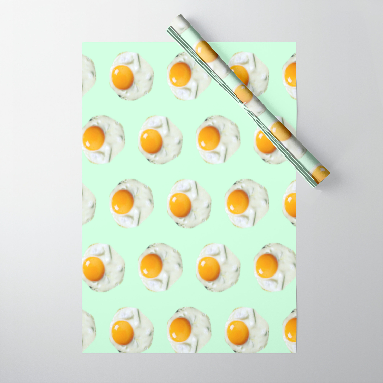 mint green wrapping paper