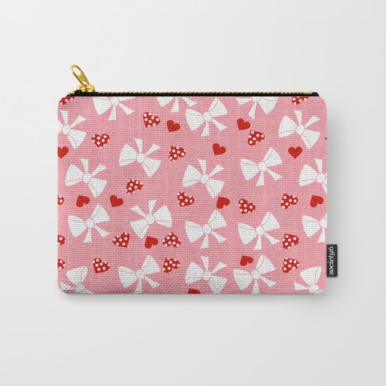 Lace gift wrap pink Carry-All Pouch