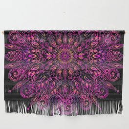 Dark Purple Mandala Design Wall Hanging