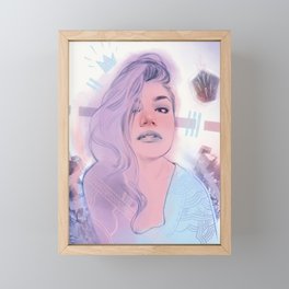Blue Queen Framed Mini Art Print