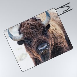 American Bison  -  A Living National Treasure Picnic Blanket