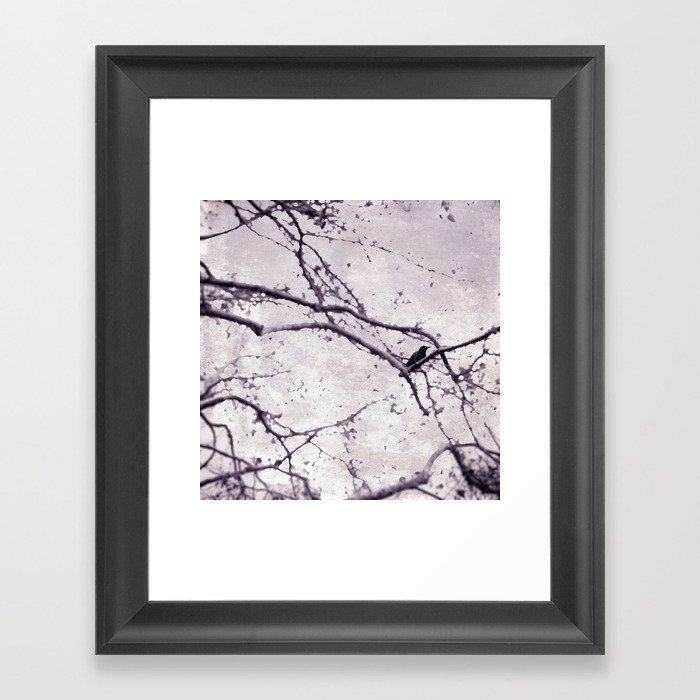 Winter Crow Framed Art Print