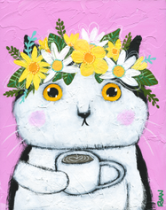 Midsummer Coffee Cat