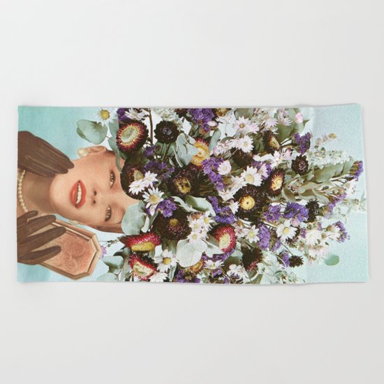 Floral Fashions III Beach Towel