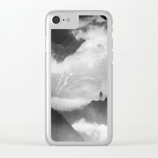 These mountains are mine of clouds Clear iPhone Case