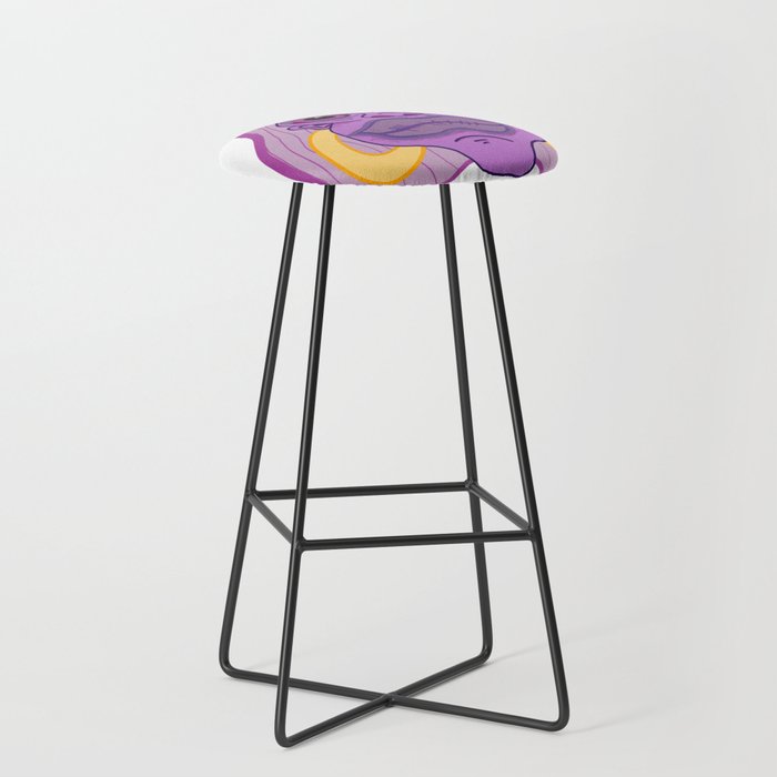 Funky Face Series Bar Stool by Angeline Mattia Society6