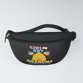 Pink Or Blue Grandma Loves You Fanny Pack | Perfect, Unveiling, Son, Heartbeat, Graphicdesign, Funny, Daughter, Design, Mother, Love 