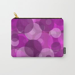 Bubbles abstract pattern Graohic Design pink Carry-All Pouch