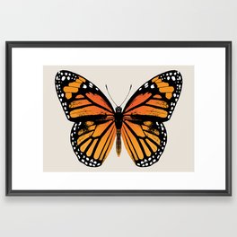 Monarch Butterfly | Vintage Butterfly | Framed Art Print