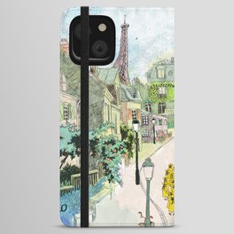 Madeline Montmartre colored iPhone Wallet Case